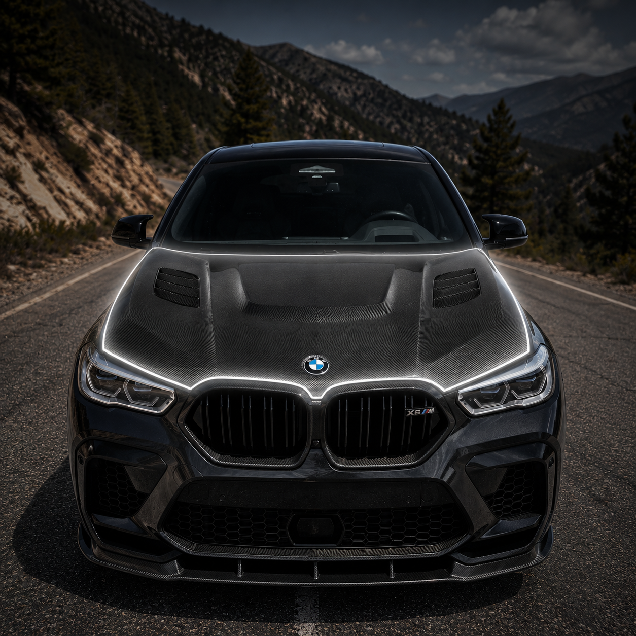 BMW Pre-Preg Carbon Fiber JSL Style Hood for G05 X5 & F95 X5M & G06 X6 & F96 X6M