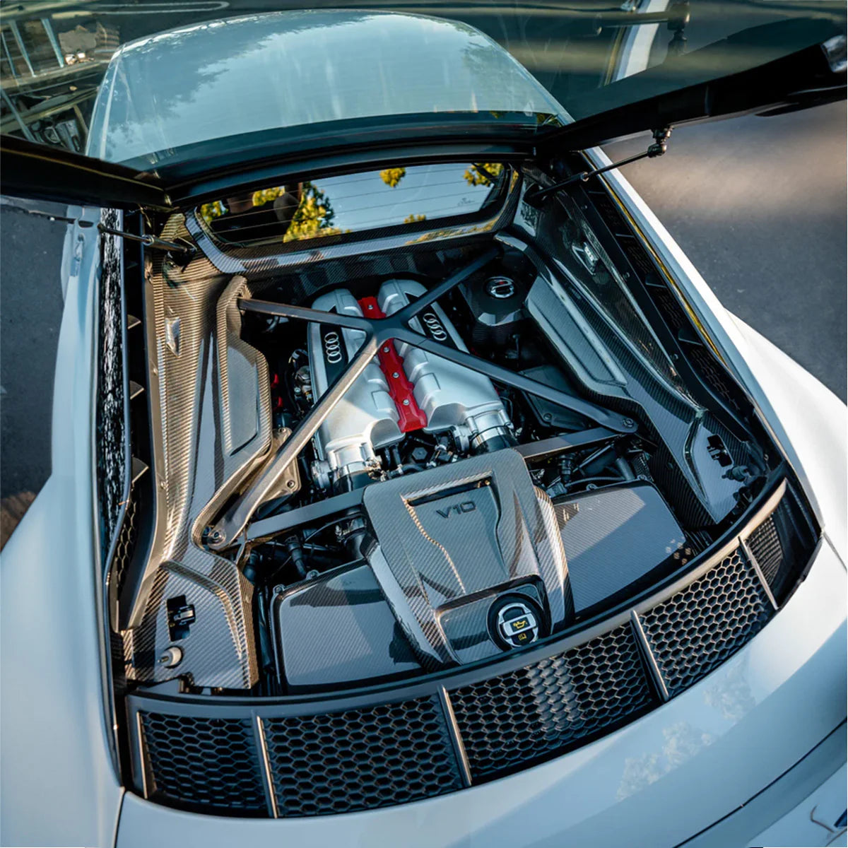 Panel R8 Audi Pre-Preg Carbon Fiber Engine Bay Panels for R8 Gen 2 FL