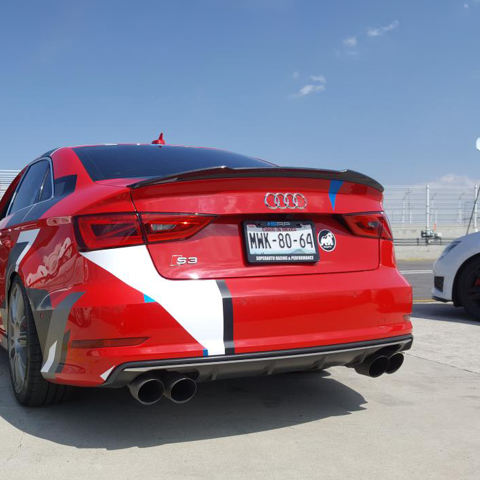 Audi Carbon Fiber EEA Designs V2 Rear Spoiler for 8V Sedan