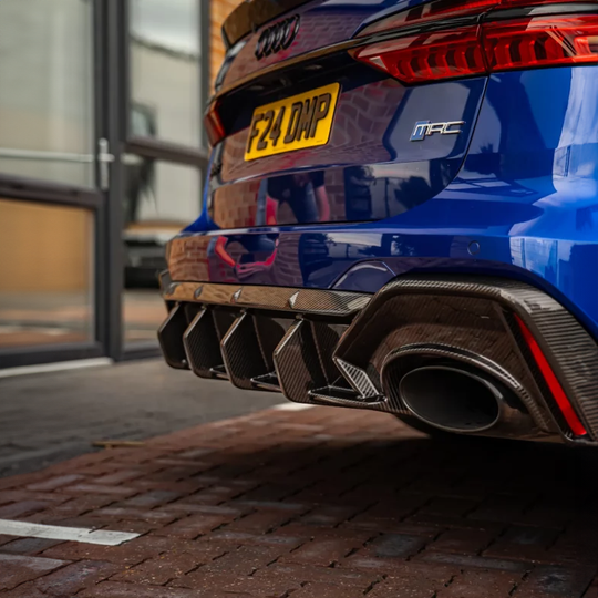 Audi Dry Carbon Fiber EEA Designs Rear Diffuser for C8 RS6 & RS7