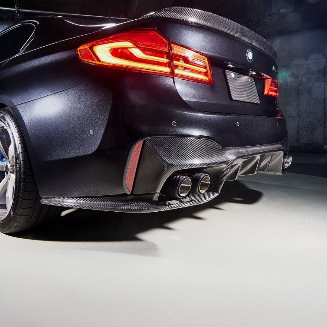 BMW Carbon Fiber 3D Designs Style Rear Diffuser for F90 M5