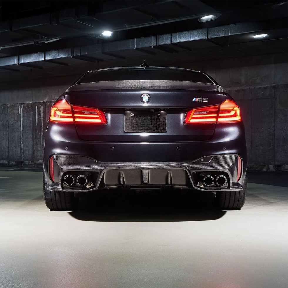 BMW Carbon Fiber 3D Designs Style Rear Diffuser for F90 M5