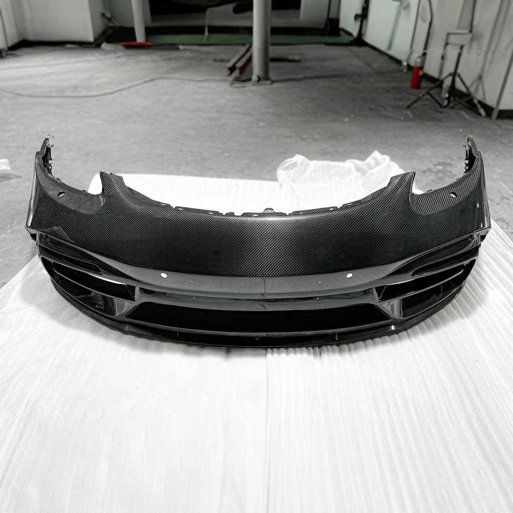 Porsche TAKD V2 Pre-Preg Carbon Fiber Front Bumper & Splitter for 718 Cayman & Boxter