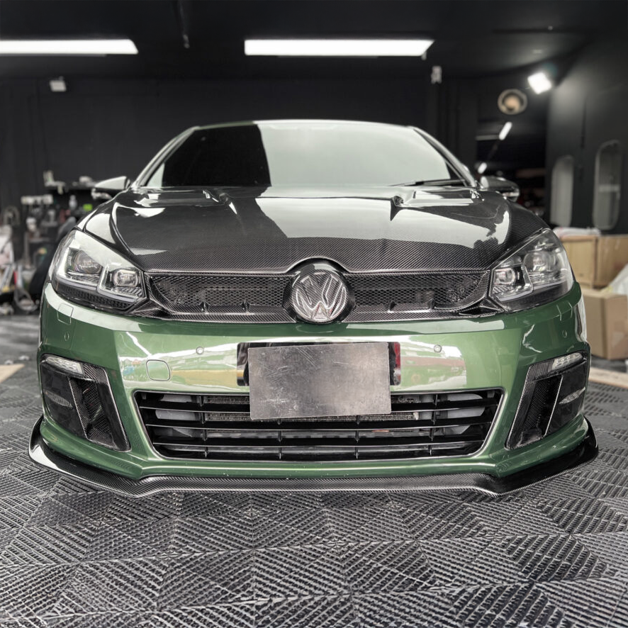 Volkswagen Carbon Fiber Front Bumper Trim for MK6R