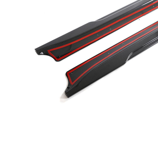 Tesla Dry Carbon Fiber EEA Designs Side Skirts for Model 3 2024+