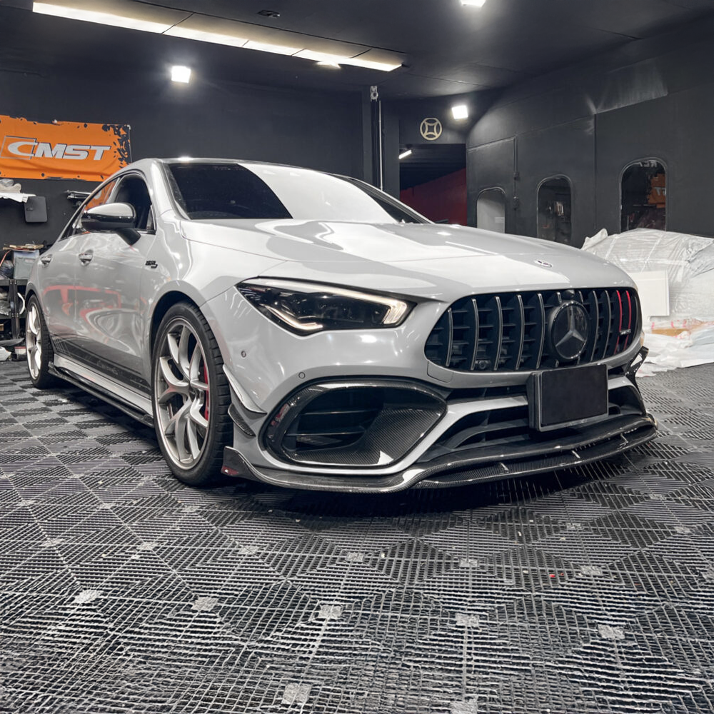 Mercedes TAKD Pre-Preg Carbon Fiber Front Splitter for W118 CLA45/S