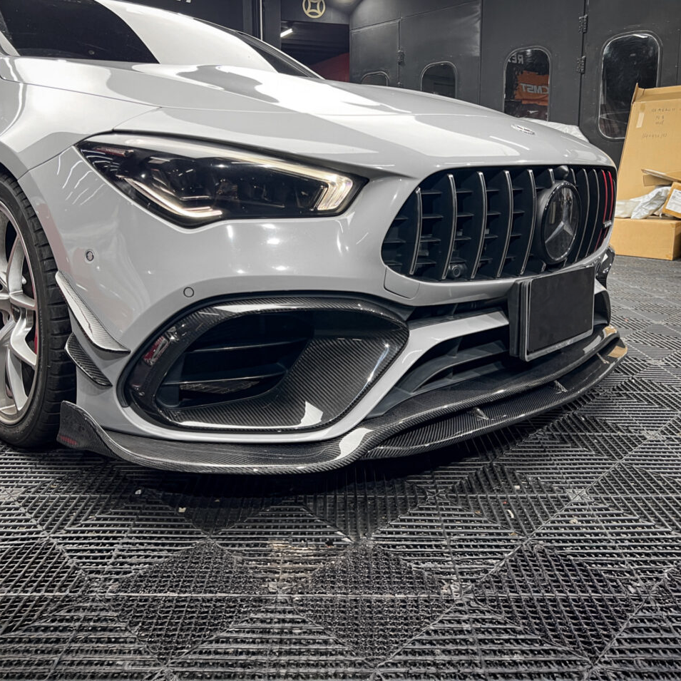 Mercedes TAKD Pre-Preg Carbon Fiber Front Splitter for W118 CLA45/S