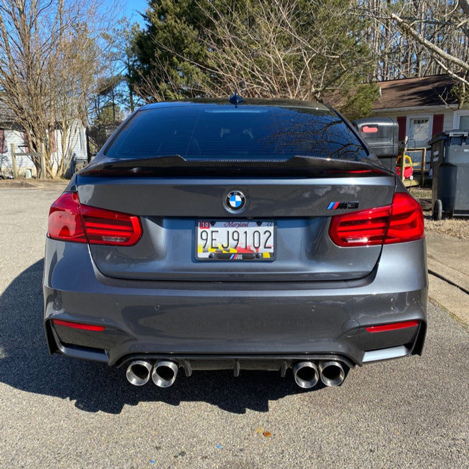 BMW Carbon Fiber PSM Style Rear Spoiler for F30