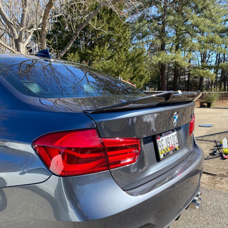 BMW Carbon Fiber PSM Style Rear Spoiler for F30