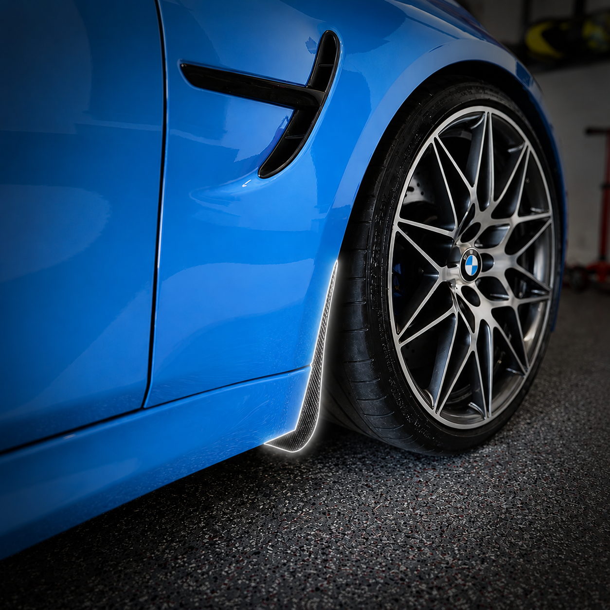 BMW Carbon Fiber Front Mud Flaps for M3 F80/F81 & M4 F82/F83