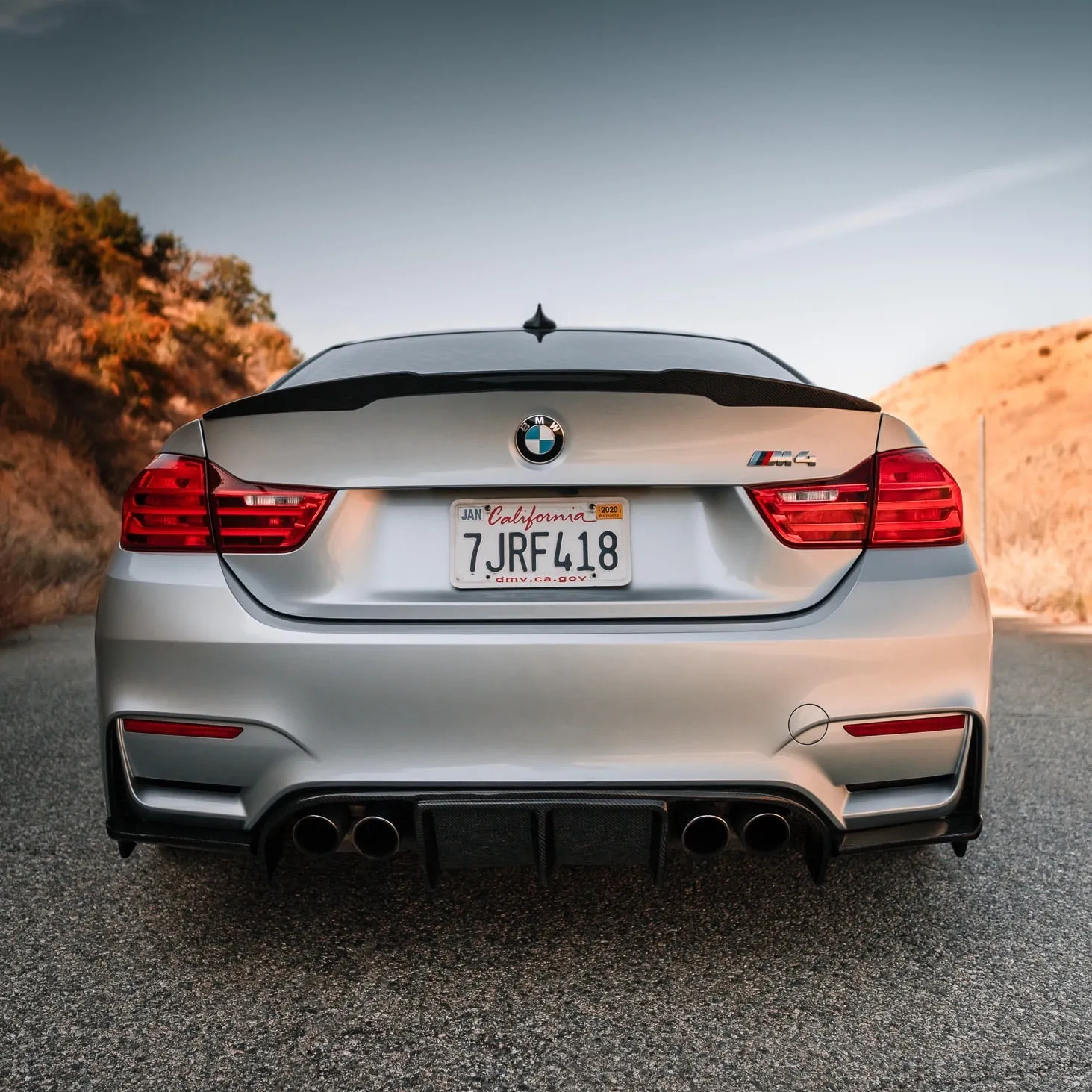 BMW Carbon Fiber M4 Style Rear Spoiler for F82 M4