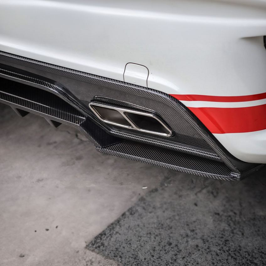 Mercedes Carbon Fiber Revozport Style Rear Diffuser for W176