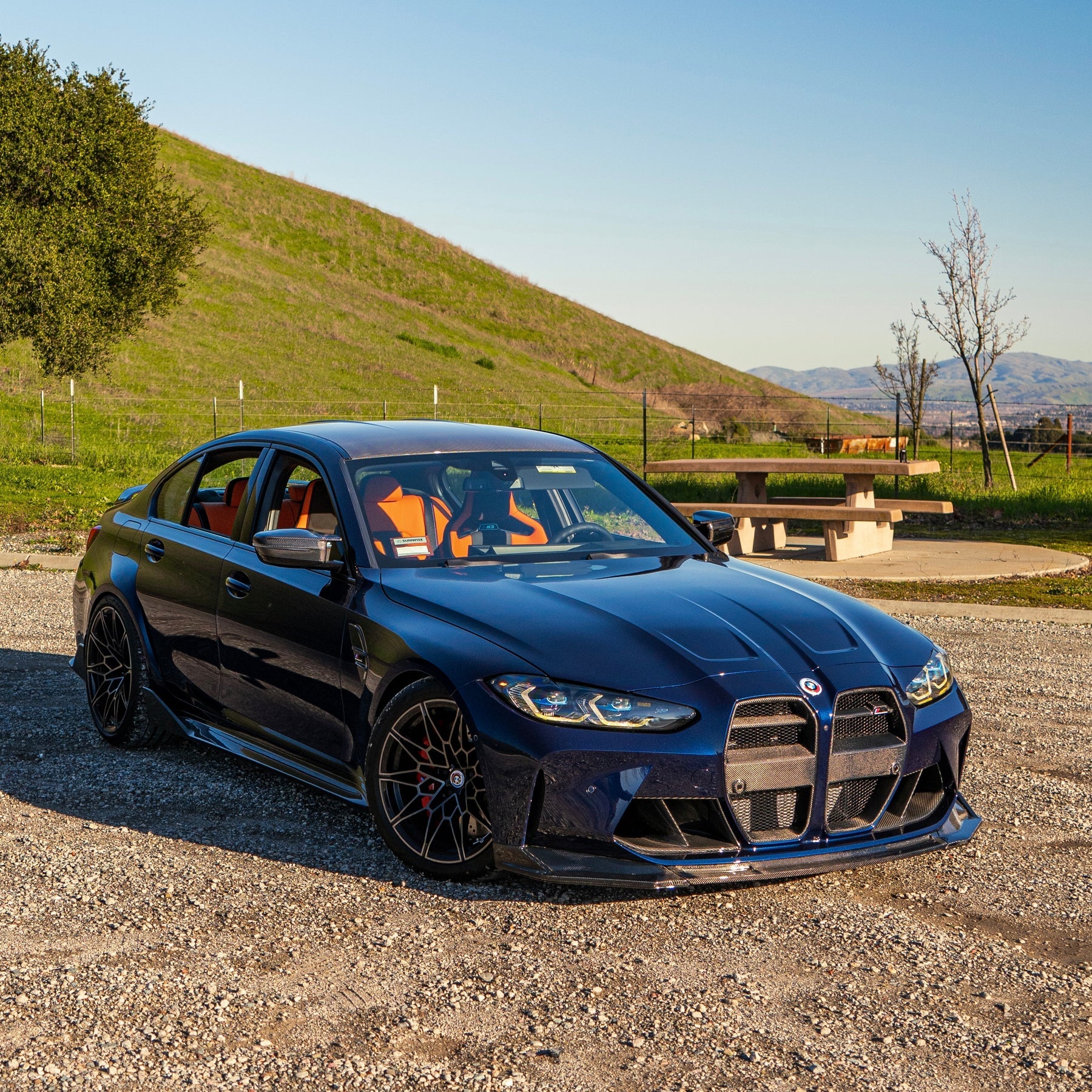 BMW Pre-Preg Carbon Fiber Vorsteiner Style Front Splitter for G80 M3 ...