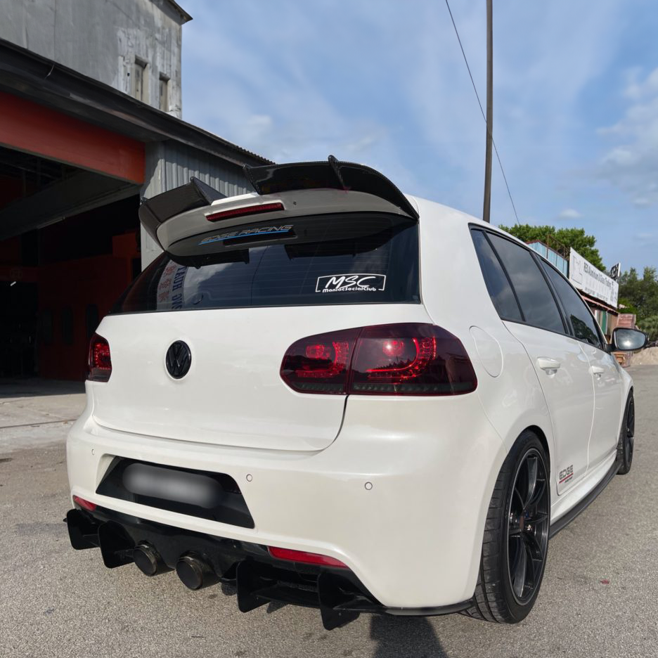 Volkswagen Carbon Fiber HK Style Rear Spoiler for Golf MK6