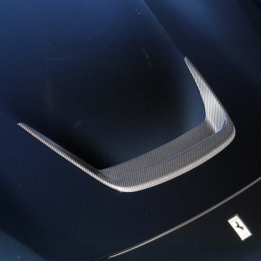 Ferrari Pre-Preg Carbon Fiber OEM Style Hood Vent for F8