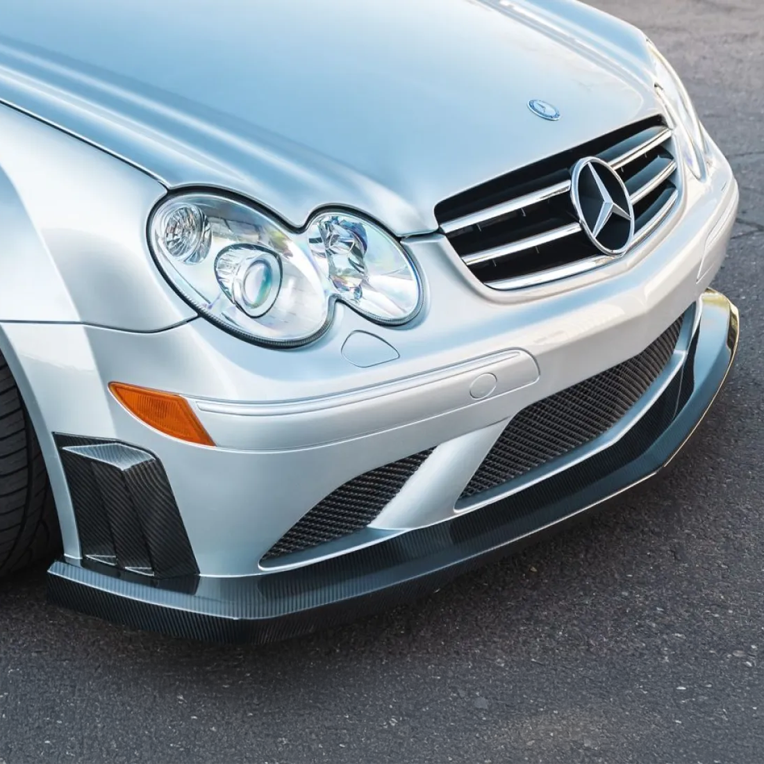 Mercedes Pre-Preg Carbon Fiber Front Splitter for CLK63 W209