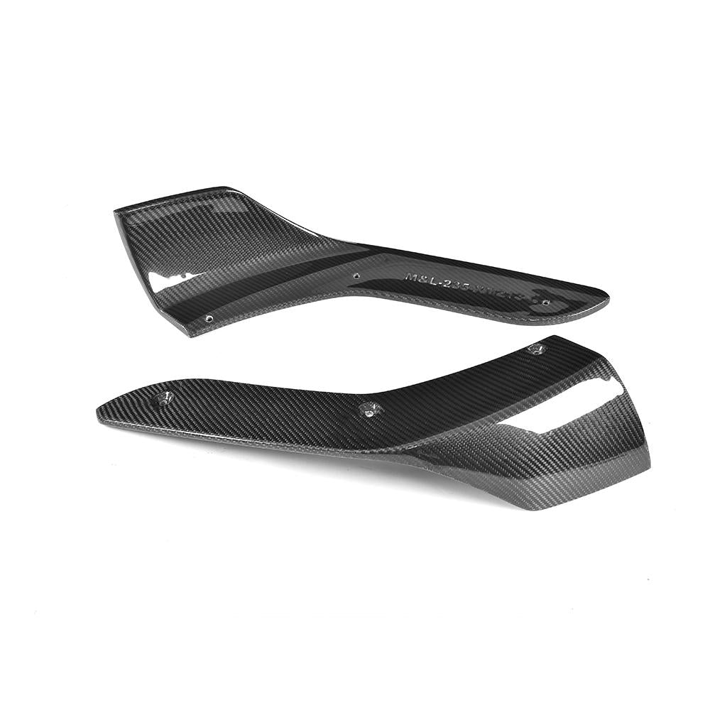 BMW Carbon Fiber M Performance Style Front Splitter Extensions for F87 M2