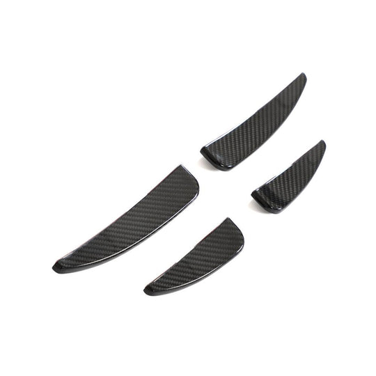 Audi Dry Carbon Fiber Capristo Style Front Canards for R8 Gen 2 FL