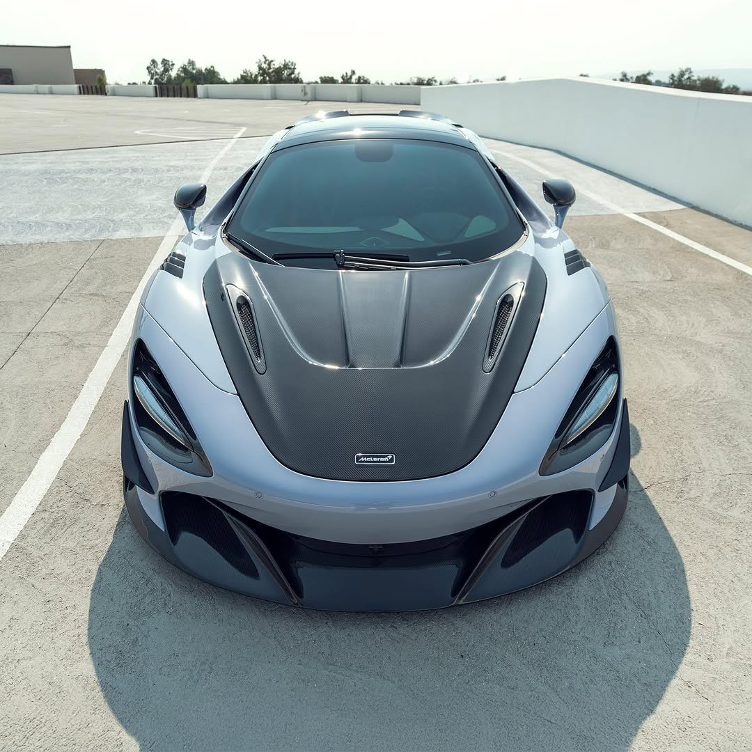 McLaren Pre-Preg Carbon Fiber Ryft Style Front Splitter & Air Vent Trim for 720S