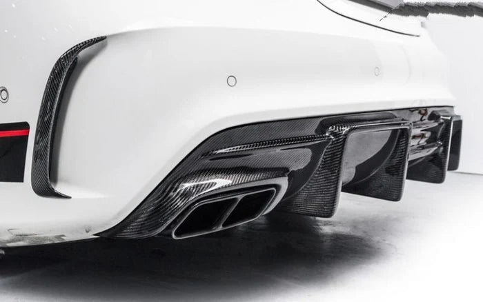 Mercedes Carbon Fiber Future Design Style Rear Diffuser for W117 FL