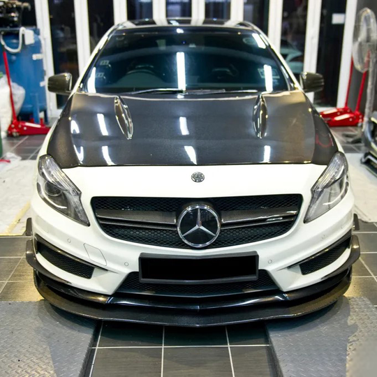 Mercedes Carbon Fiber Revozport Style Front Splitter for W176 PFL