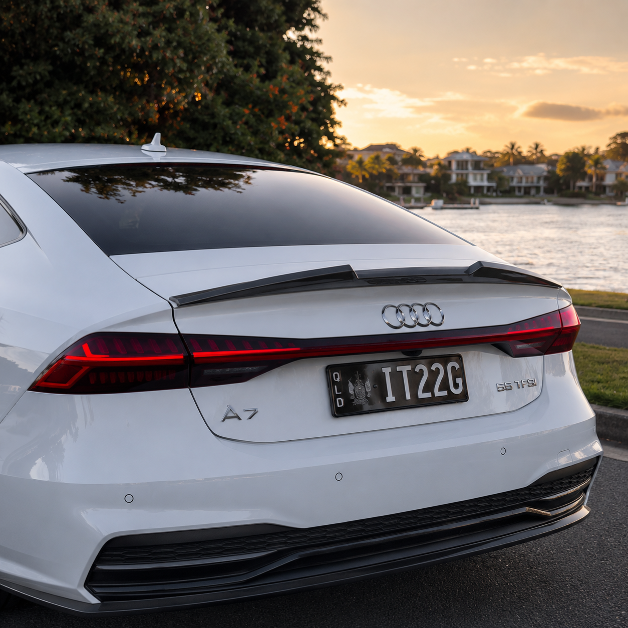 Audi Carbon Fiber JSL Style Rear Spoiler for C8 & C8.5 A7 & S7 & RS7