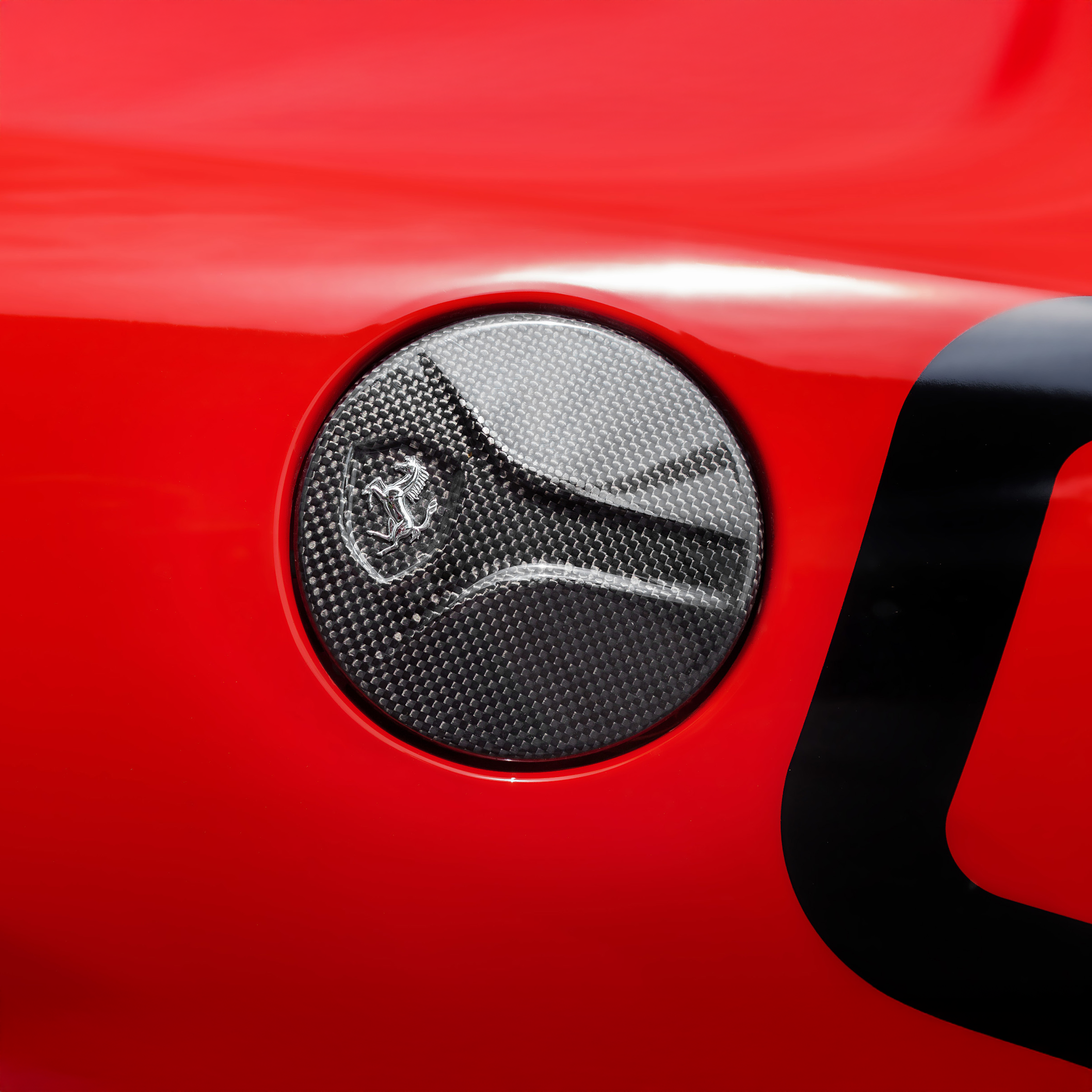 Ferrari Pre-Preg Carbon Fiber Capristo Style Gas Cap for 488 GTB & GTS