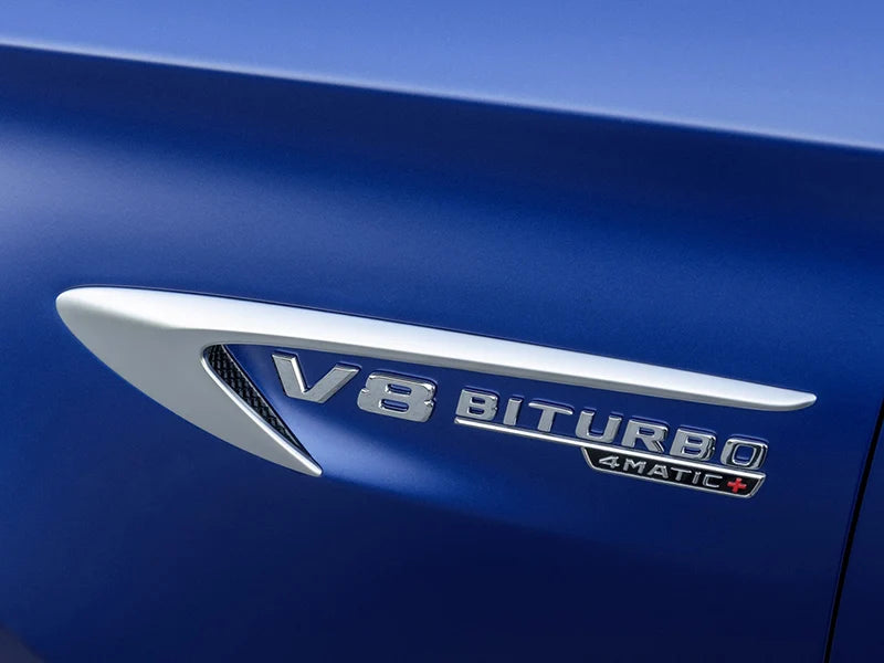 Mercedes Carbon Fiber V8 Biturbo Badges for E63S