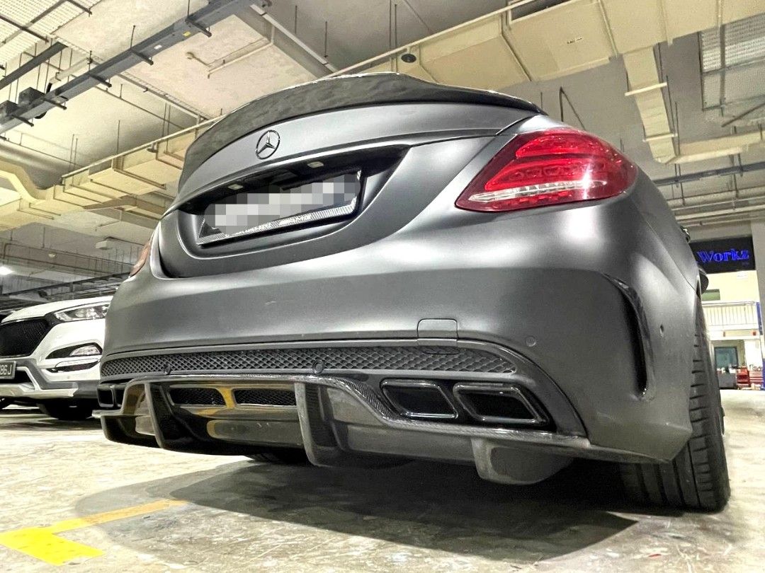 Mercedes Carbon Fiber PSM Style Rear Diffuser for W205