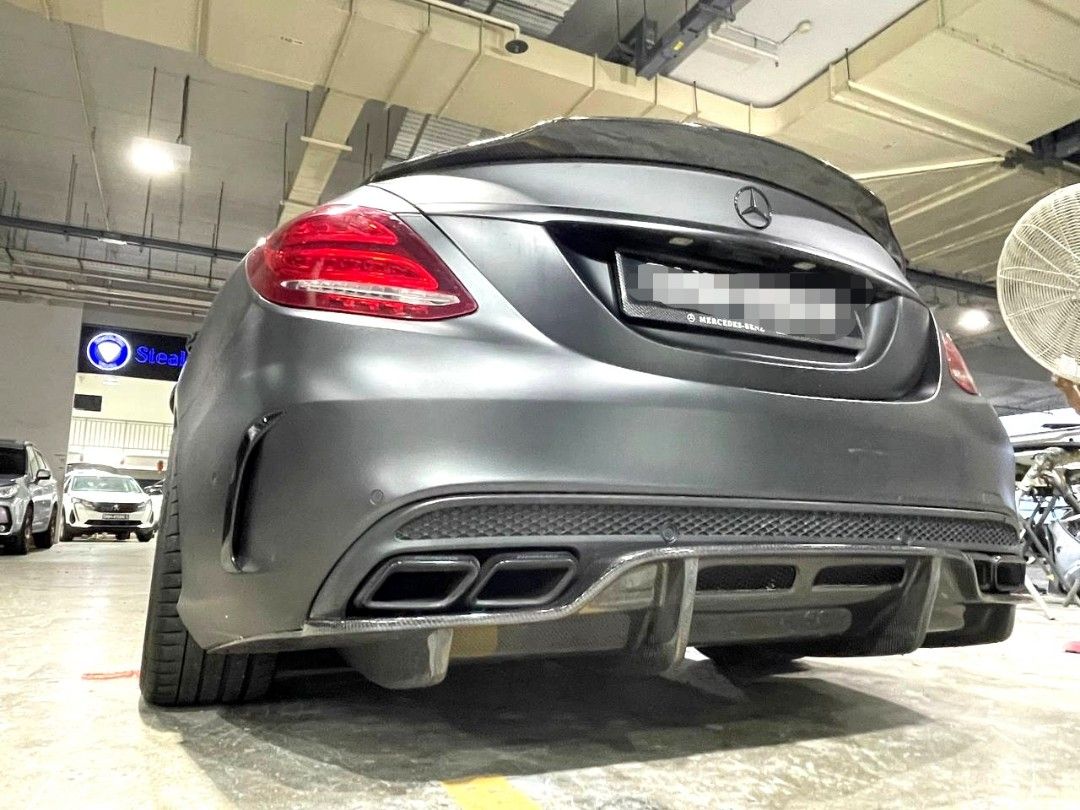 Mercedes Carbon Fiber PSM Style Rear Diffuser for W205