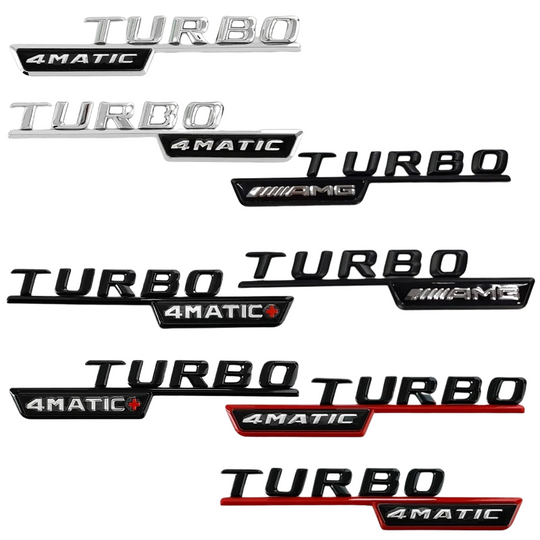 Mercedes Turbo 4Matic+ & AMG Badges for A & CLA Class