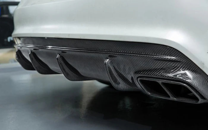 Mercedes Carbon Fiber CLA45 Style Rear Diffuser for W117 FL