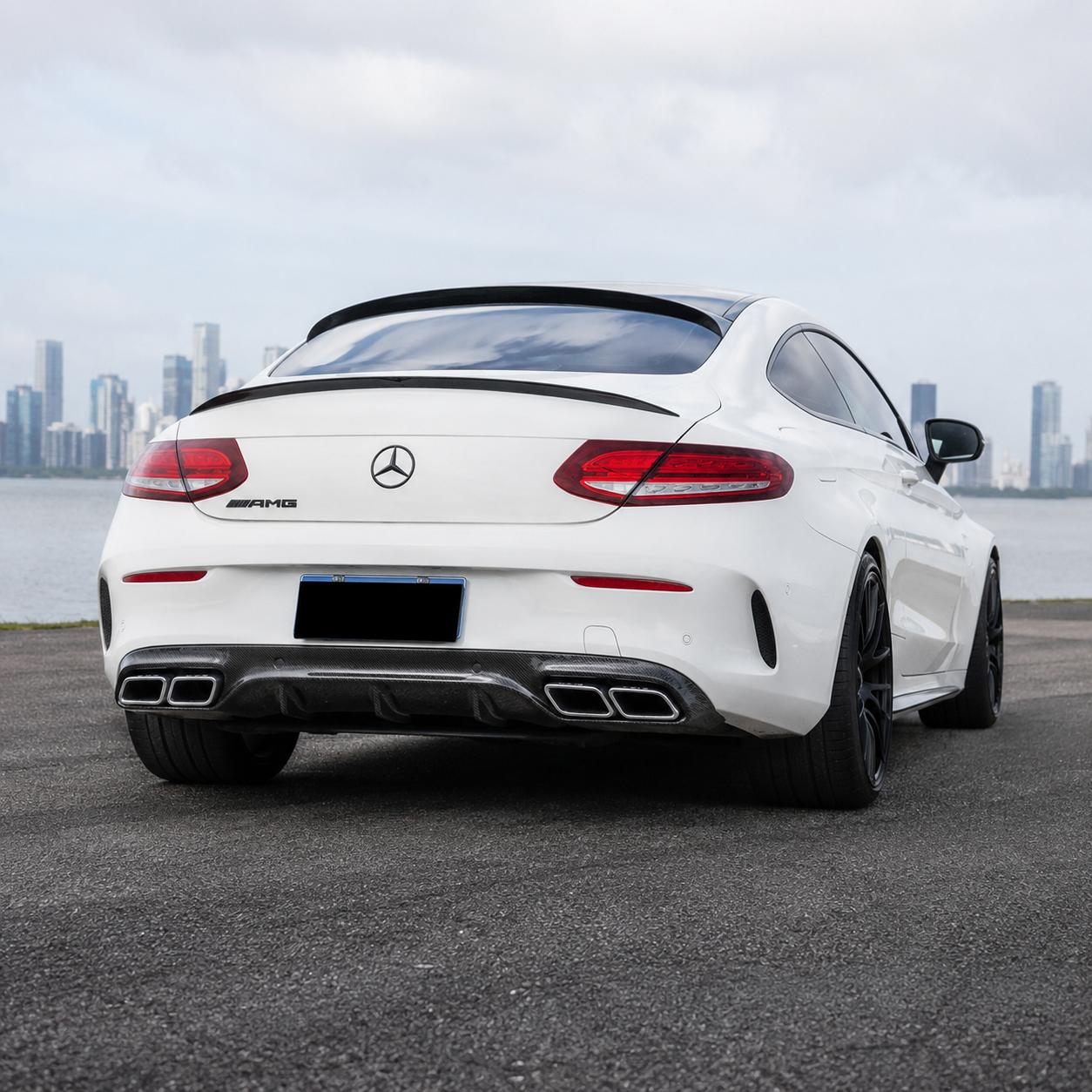 Mercedes Carbon Fiber OEM Style Rear Diffuser for C205 C63/S PFL