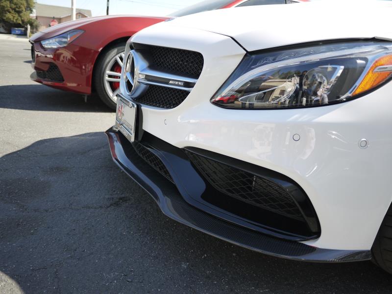 Mercedes Carbon Fiber PSM Style Front Splitter for W205 Coupe