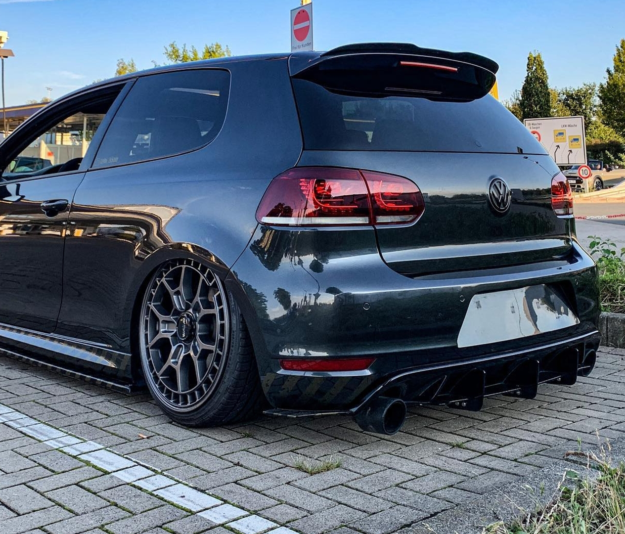 Volkswagen Golf Gloss Black Maxton Style Rear Roof Spoiler MK6